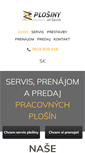 Mobile Screenshot of plosiny-sevcik.sk